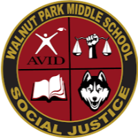 Walnut Park Middle School  Social Justice Service Learning Logo